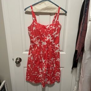 Coral Summer Dress EUC